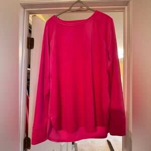 Women's Pink Long Sleeve Top